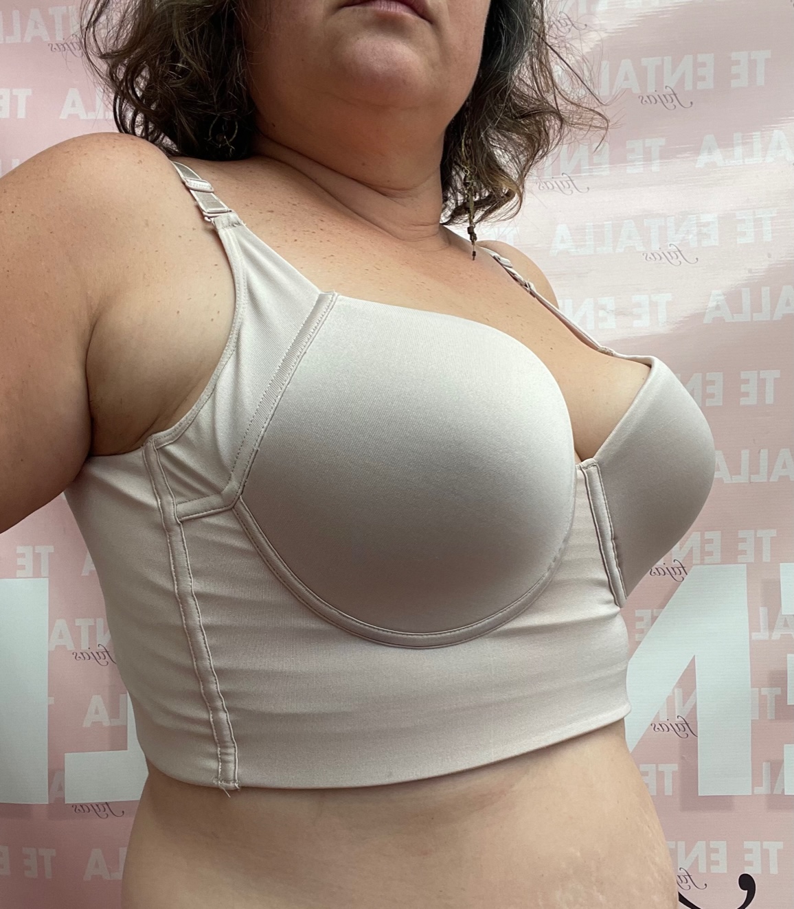 Removable strips short shapewear, invisible push up and 3 rows